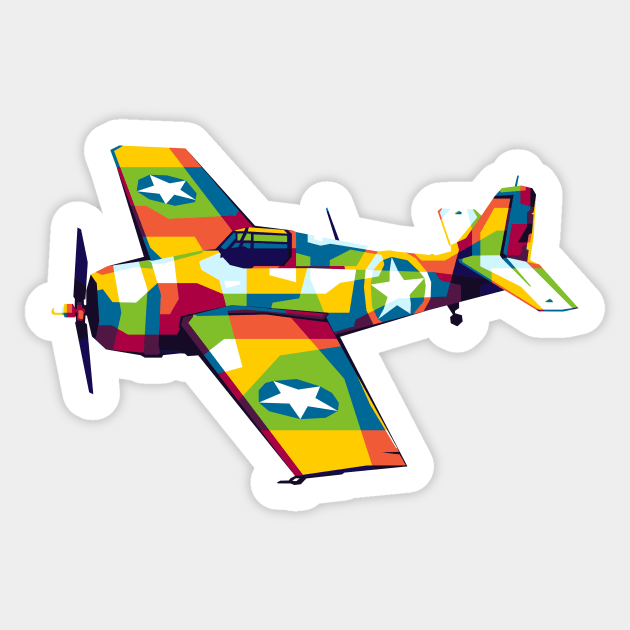 F4F-4 Wildcat Sticker by wpaprint